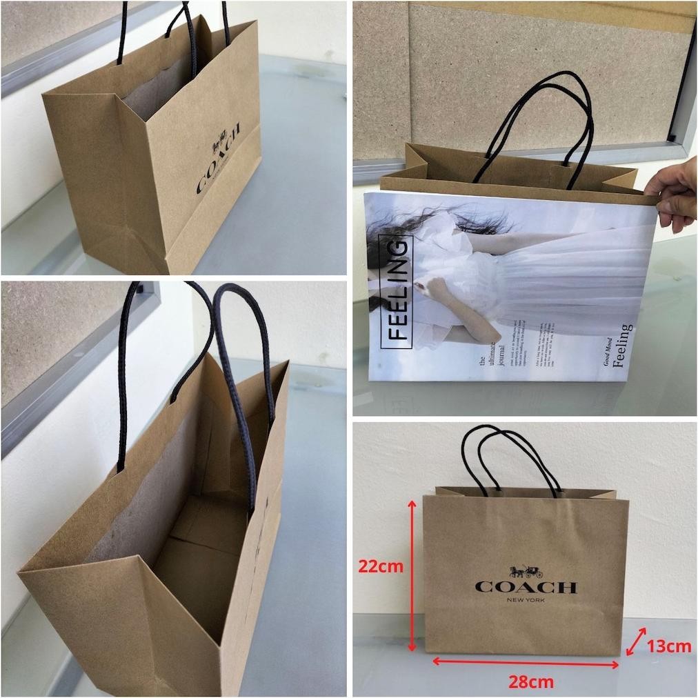 

ORIGINAL Coach Paperbag Box Giftbag Accessories Bag (WRAP WITH CARE & Card Box) TY69