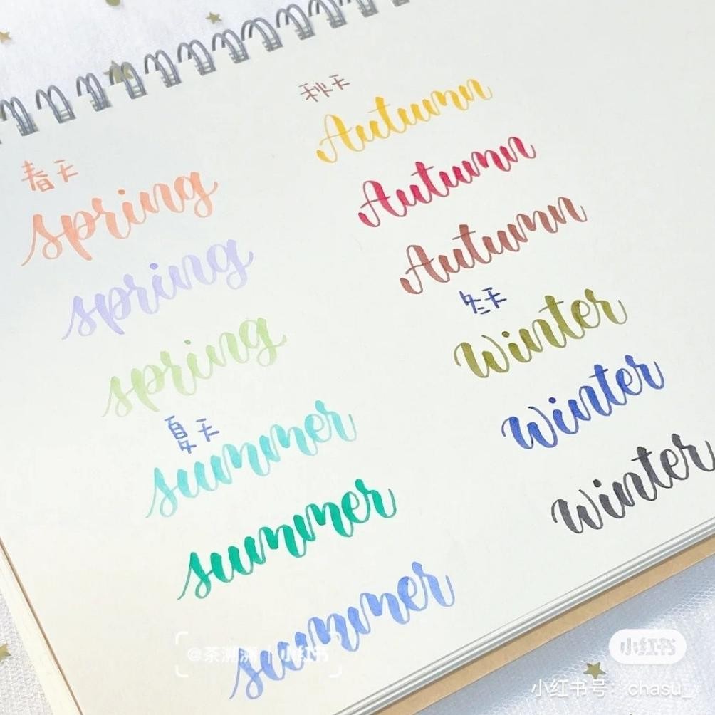 

gjk-25 Surabaya Winzige Set 3 & 12 Soft Brush Sign Pen Calligraphy Pen Aesthetic Brush Lettering Brush Marker Pena Kuas Warna Pulpen Pena Kaligrafi Coloring Markers Viral