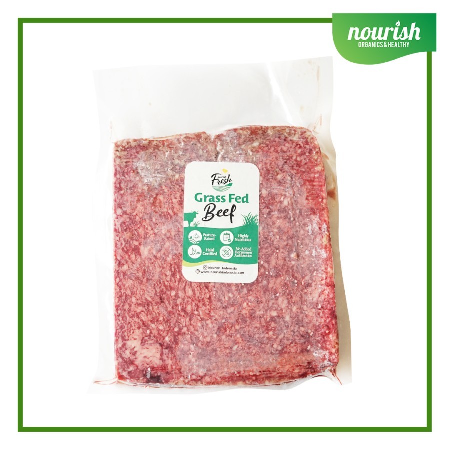 

Grass Fed Beef Minced Meat DMM / Minced Beef Halus Serbuk 500 gr