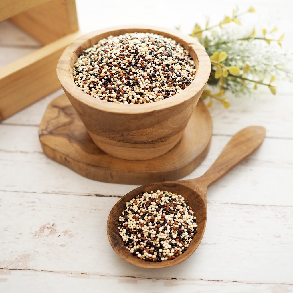

Tricolour Quinoa organik (Quinoa Hitam, Putih, Merah) 500g