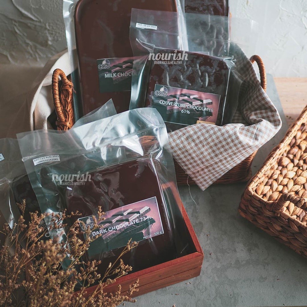 

QH Cau Organic Couverture Chocolate 61% 500 gr (Cokelat Organik)