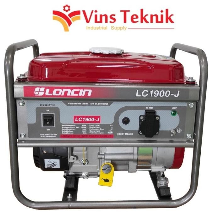 Dijual Mesin Genset Bensin Lc 1900-J Loncin Generator Lc1900-J 850 Watt