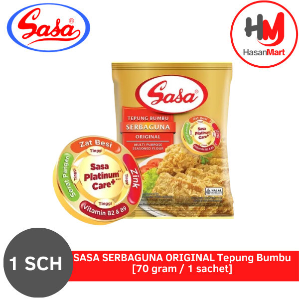 

SASA SERBAGUNA ORIGINAL Tepung Bumbu [70 gram / 1 sachet]