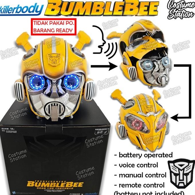 Helm Bumblebee Transformer Killerbody / Topeng Helmet Mainan Robot Ready No Po Terbaik