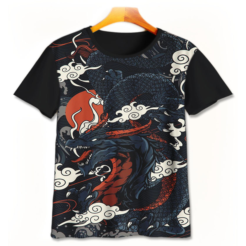 Kaos Kartun Anak Naga Jepang 3D - KRG Naga Jepang 5