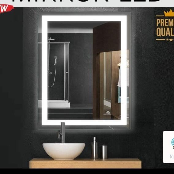 Led Kaca Rias Cern Lampu Kamar Mandi Touch Screen