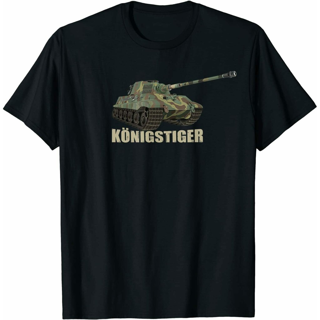 Tiger Ii Tiger Tiger Tank Jerman Perang Dunia Ii Kaos Tank King Tiger Kaos Pria Longgar