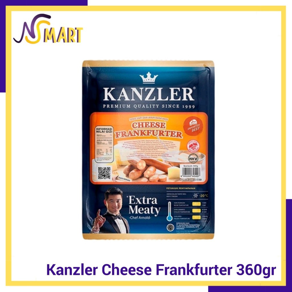 

Kanzler Sosis Cheese Frankfurter 360gr