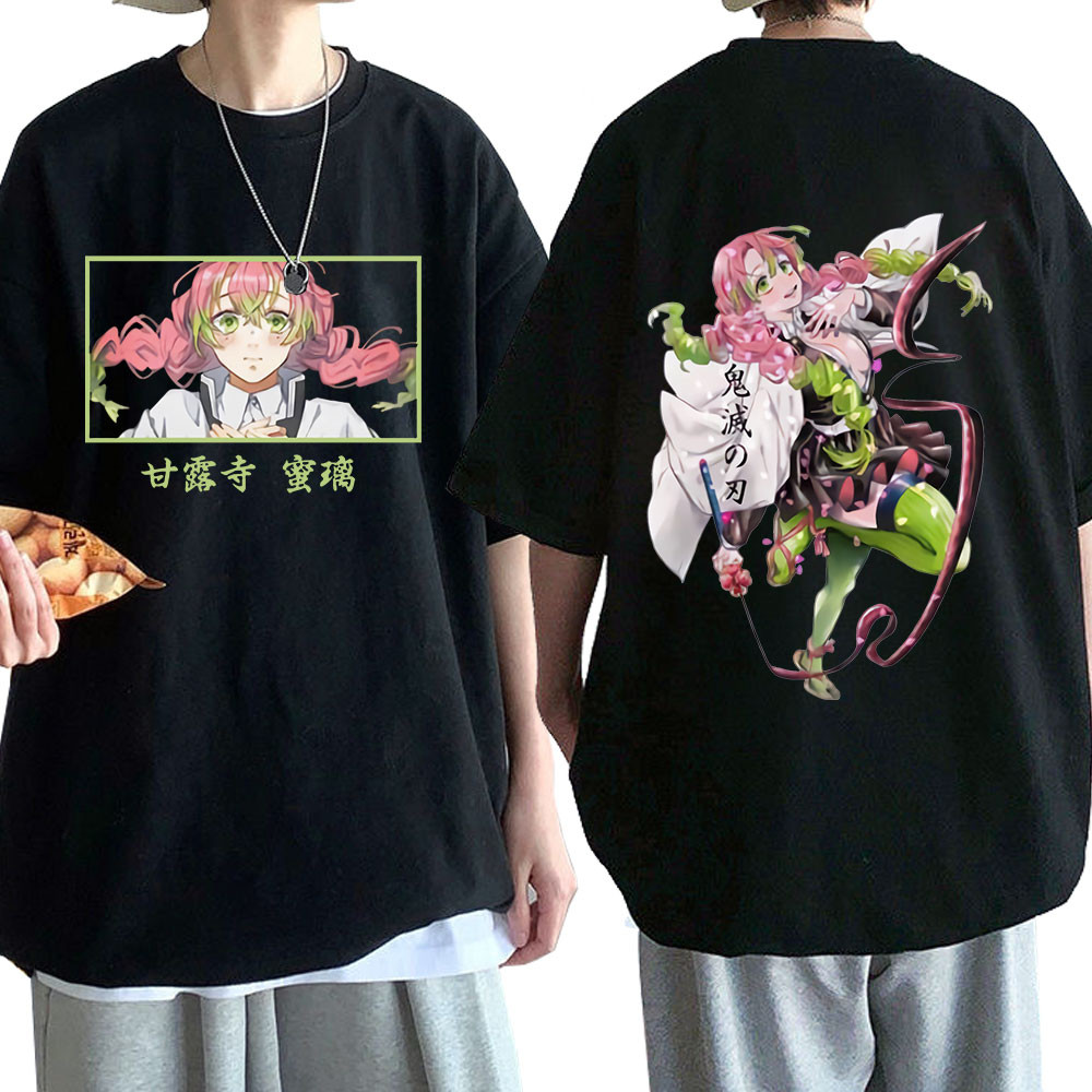 Pembunuh Iblis Anime Kanroji Mitsuri T Grafis Kimetsu No Yaiba Tshirt Tshirt