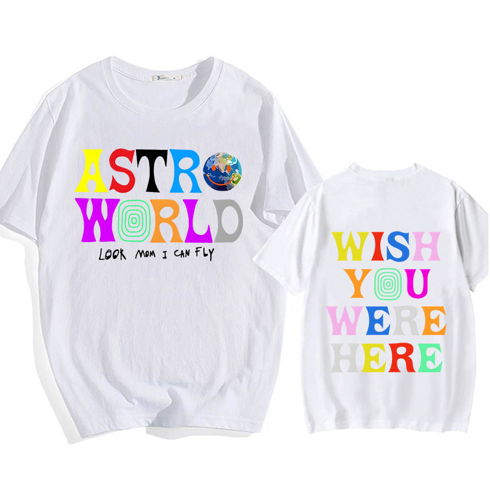 Astroworld Tour Kaos Grafis Anime Kaos Manga Lucu Kaos Reguler Kartun