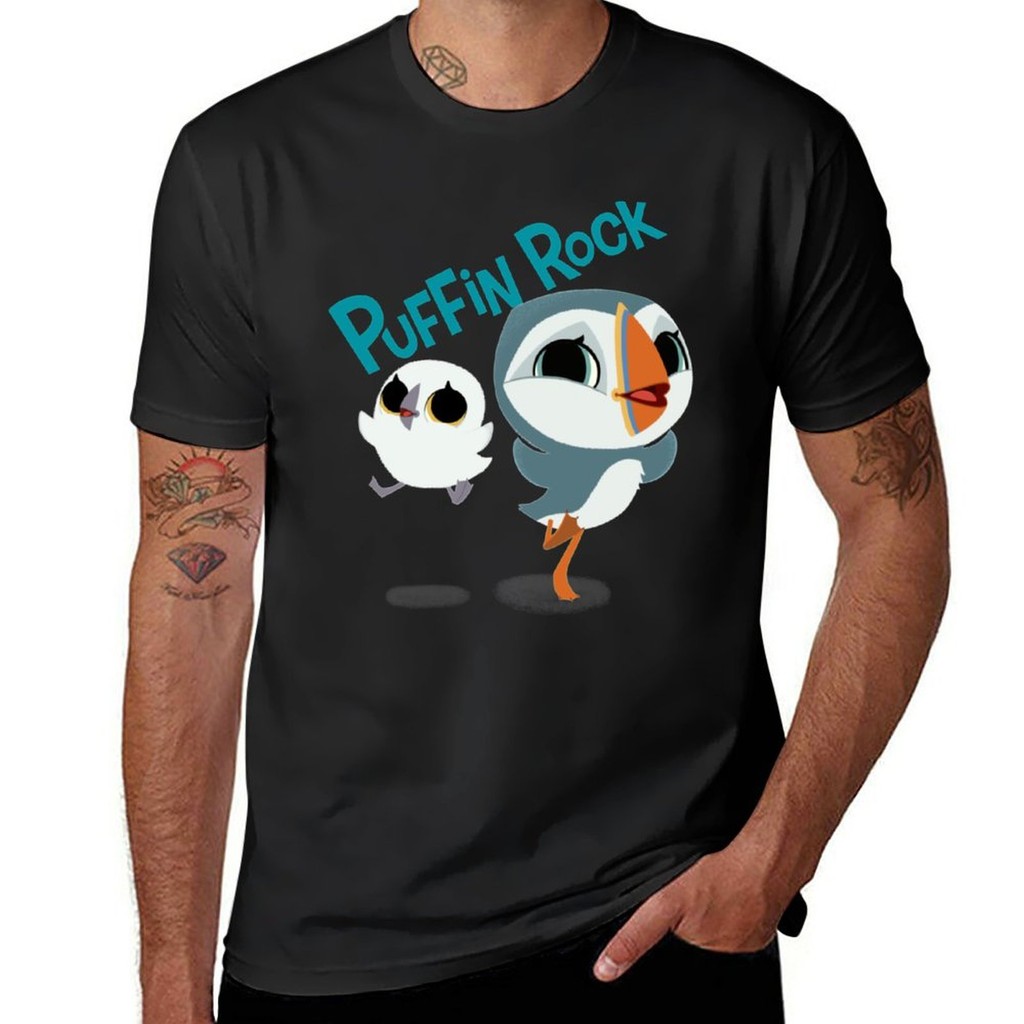 Kaos Rock Puffin Kaos Anime Pria