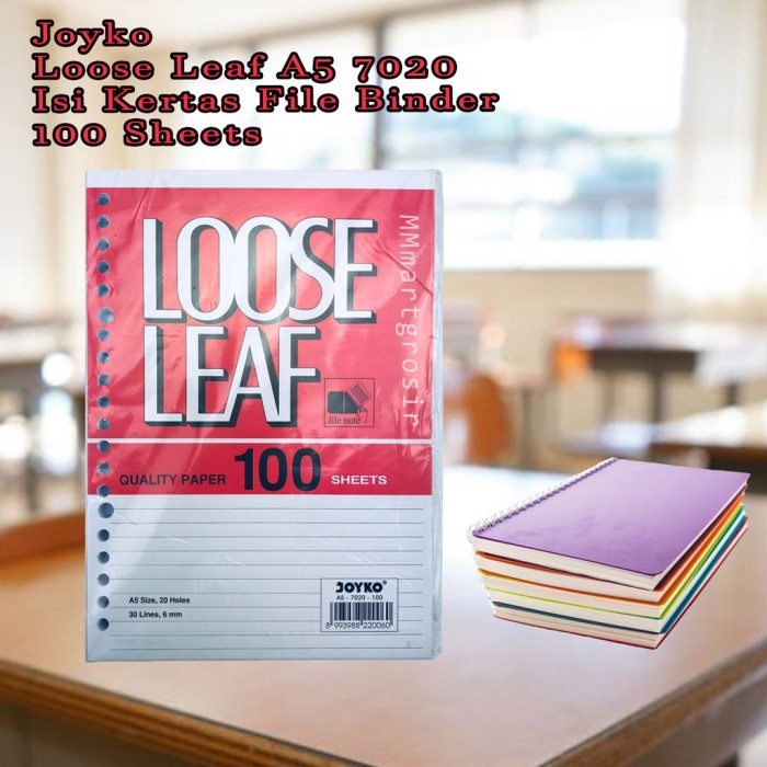 

Amberela - Joyko / Loose Leaf A5 7020 / Isi Kertas File Binder / 100 Sheets