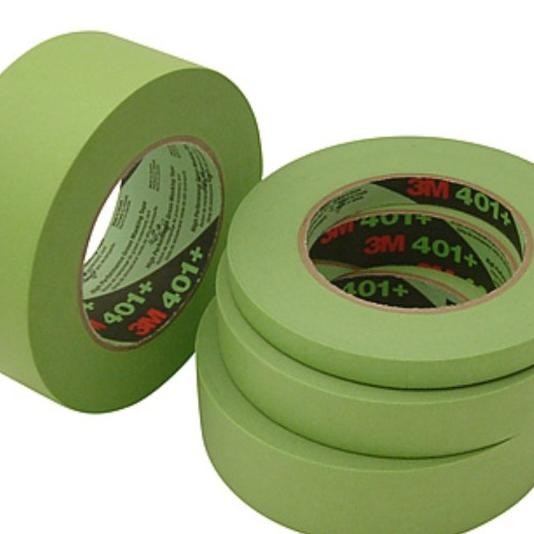 

3M 401+ Masking Tape Green / Hijau - Lakban 3M 233 High Temperature