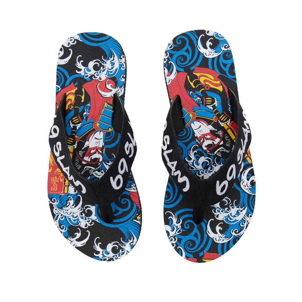 69SLAM Sandal Pria Full Motif - MEN KABUKI SEBASTIAN SANDALS | ASNKBK-AT