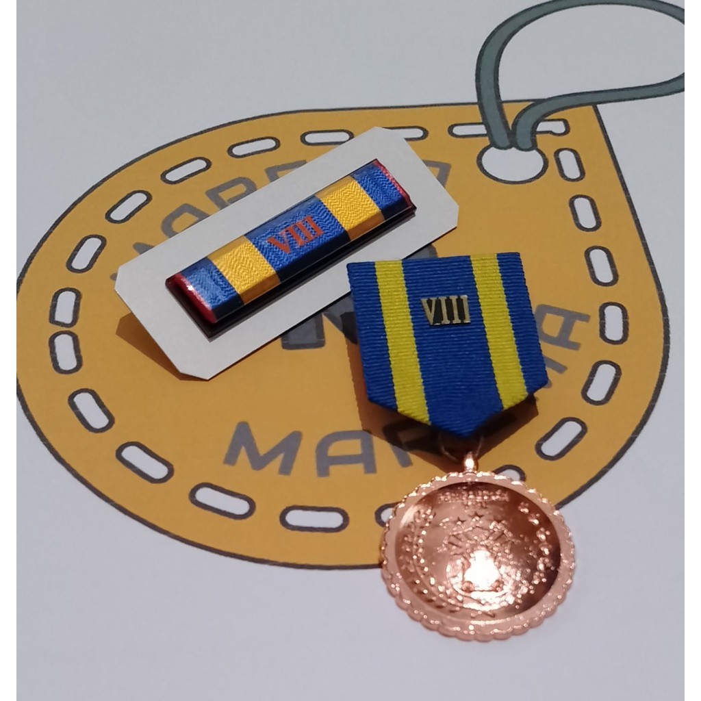 Pengabdian 8 atau 16 atau 24 atau 32 tahun / Atribut dinas polri / Lencana / pita PDH / Medali PDU /