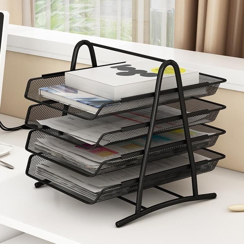 

SALE SHENAR, RAK DOKUMEN KERTAS 4 SUSUN / TEMPAT FILE DOKUMEN / LETTER TRAY / PAPER TRAY 4 SUSUN, SHENARCORNER168 Bu-95