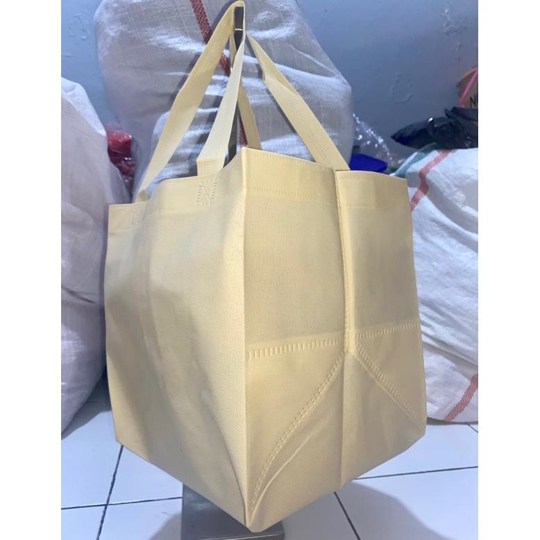 

VIRAL (1 PACK = 60 PCS) GOODIE BAG TAS HAJATAN 22x22 CM TINGGI 25 CM / TAS NASI BOX / TAS HAJATAN KOTAK NASI / TAS WALIMATUL / TAS SPUNBOND TERLARIS / TAS SUNBOND SOUVENIR TERMURAH / TAS SEMINAR / TAS RAMAH LINGKUNGAN hj-54