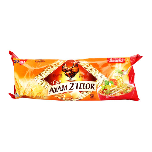 

MIE TELUR AYAM 2 TELOR LEBAR KERITING 200 GR - 017430