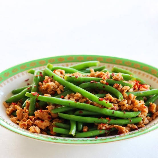 

Baby buncis cah daging giling