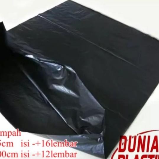 1Ball/50Pa 60X100Cm Kantong Plastik Kresek Trash Bag Hd Sampah Hitam