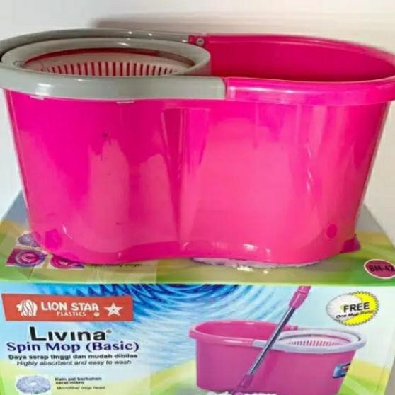 Alat Pel Lantai Lion Star Livina Spin Mop
