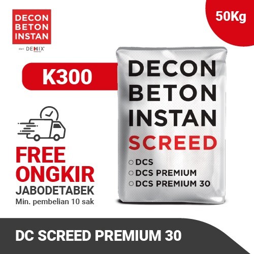 BETON INSTAN PERATA LANTAI DECON SCREED DCS PREMIUM 30 - K 300 50 KG