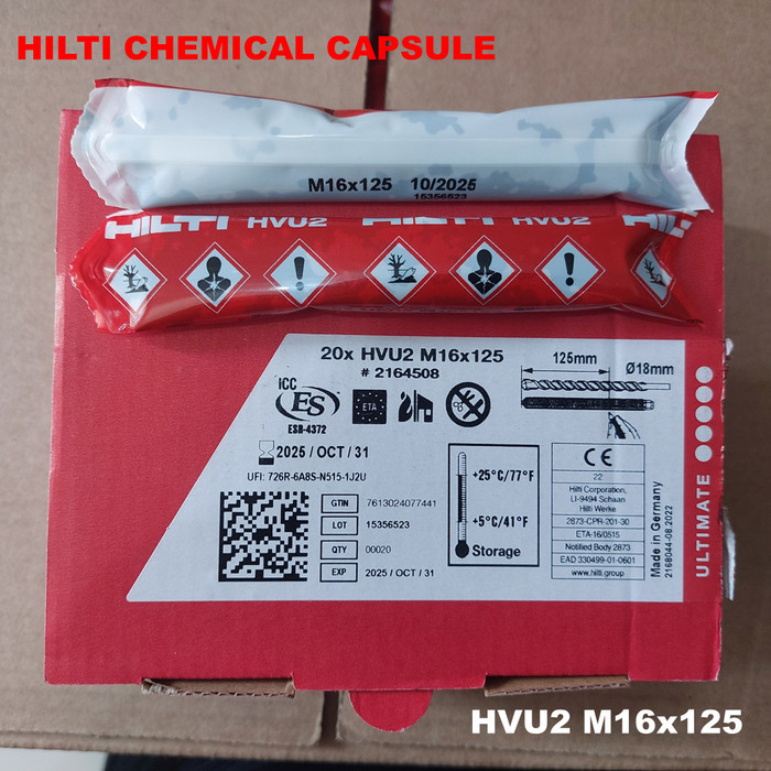 ADHESIVE CAPSULE HILTI HVU2 M16X125