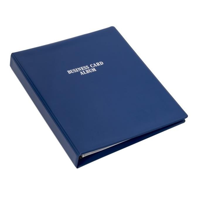 

NEW Bantex Business Card Album 400 Cards A4 Blue #5599 01