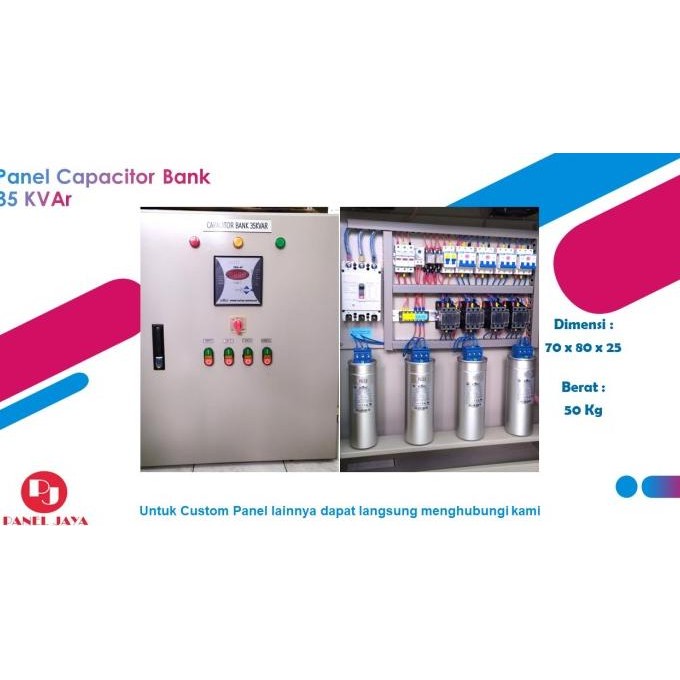 Panel Kapasitor Bank 35 Kvar (Panel Capacitor Bank Perbaikan Cosphi)