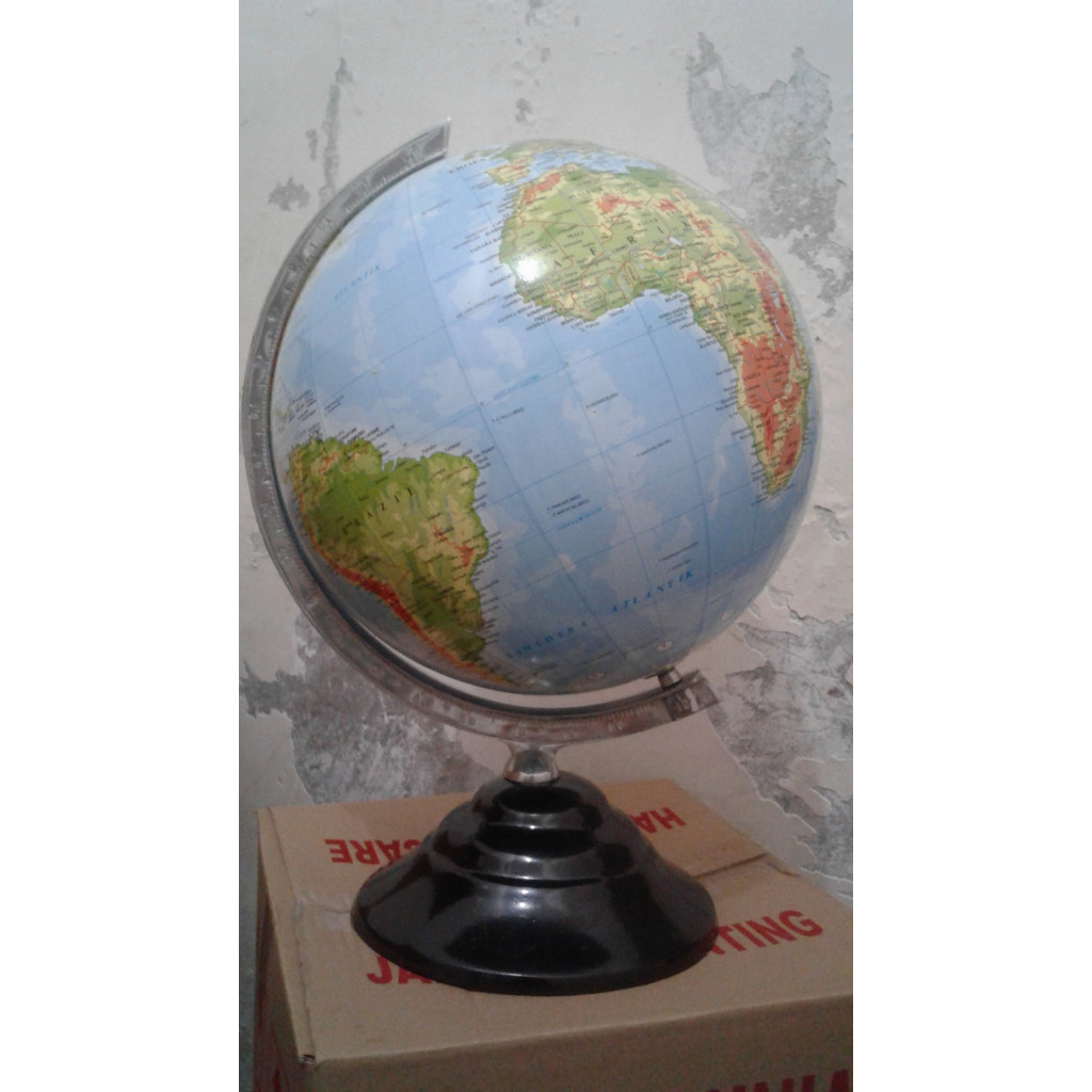 

Terlaris (promo)bola dunia/globe logam 30cm (termurah) SALE