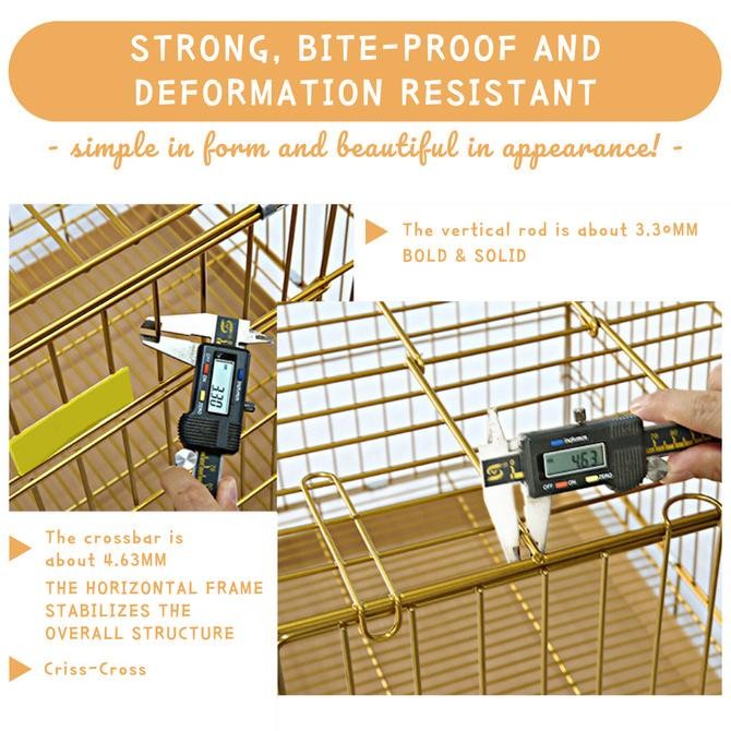 Kandang Hewan Besi Lipat/ Kandang Hewan Besi/ Metallic Pet Cage/ Kandang Kucing Lipat/ Kandang Besi 