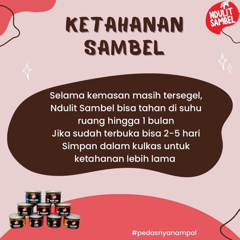 

Buruan Paket Bundling 3 / Sambal Cakalang / Sambal Baby Cumi / Sambal Bawang - Ndulit Sambel High Quality