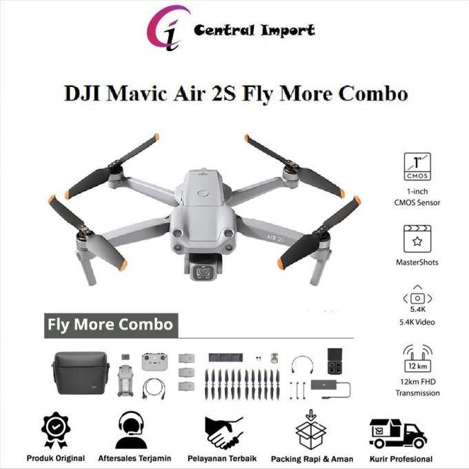 Dji Mavic Air 2S Fly More Combo 5.4K Video 20Mp-Drone Dji Mavic Air 2S Murah