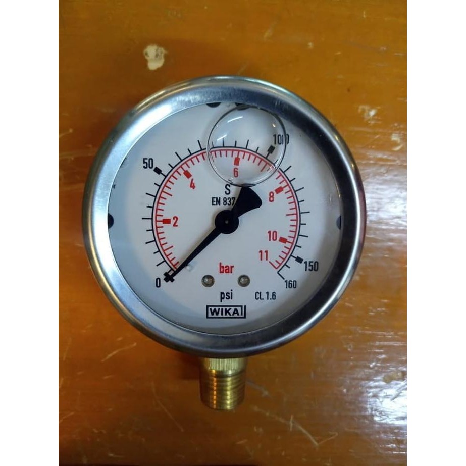 WIKA Pressure Gauge / Manometer Range 11 bar 2nd scale psi