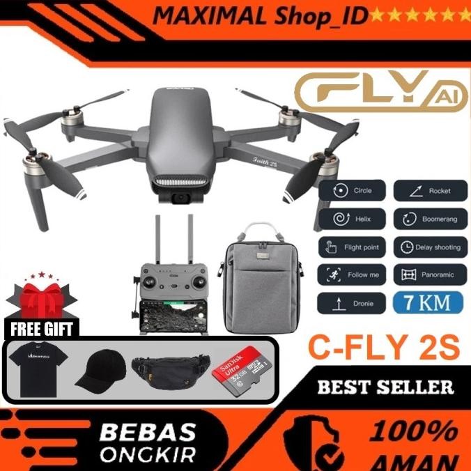 Drone Cfly Faith 2S 3-Axis Gimbal Camera Sony 4K Murah