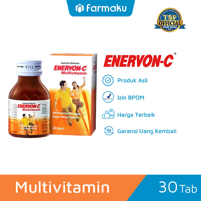 Enervon C  Multivitamin Botol 30 Tablet