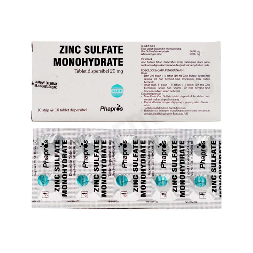 Zinc 20 mg Strip 10 Tablet KF