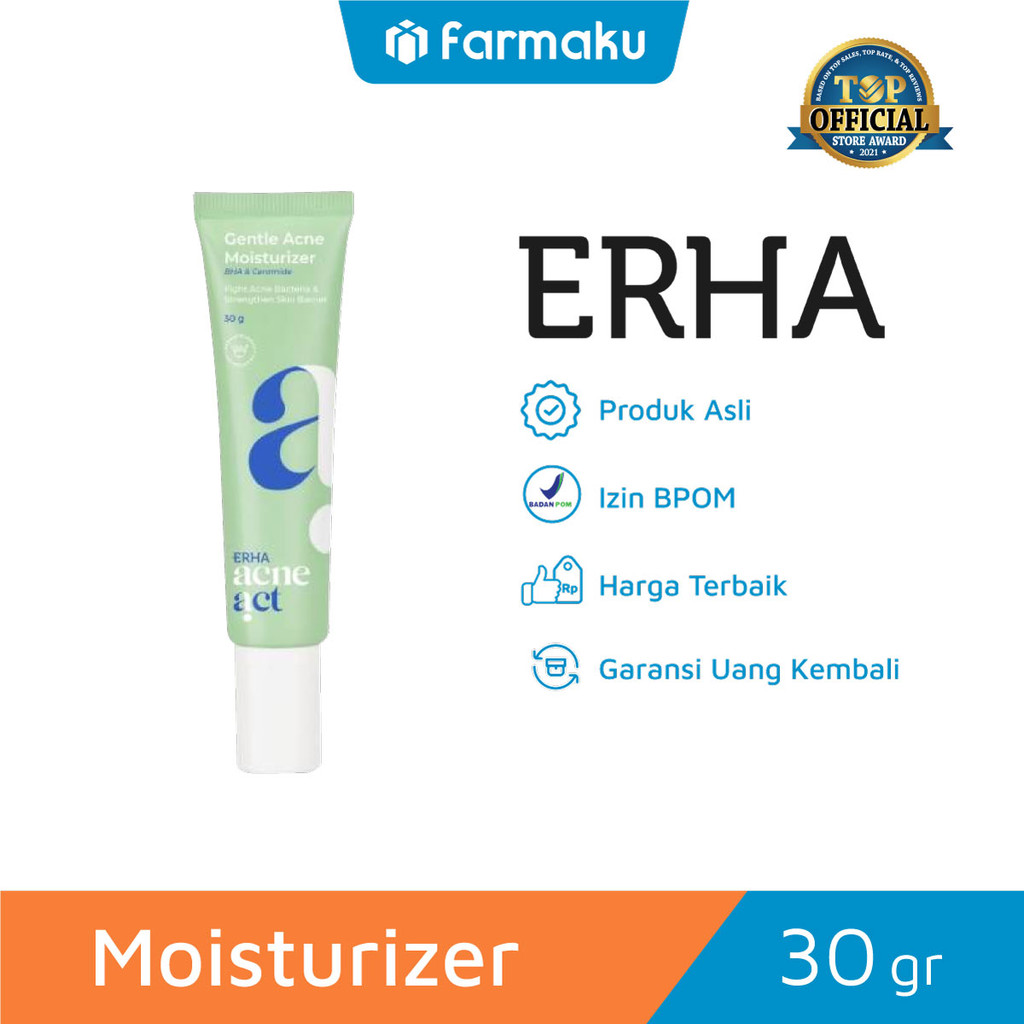 Erha Acneact Gentle Acne Moisturizer BHA & Ceramides 30 g - (Variasi)