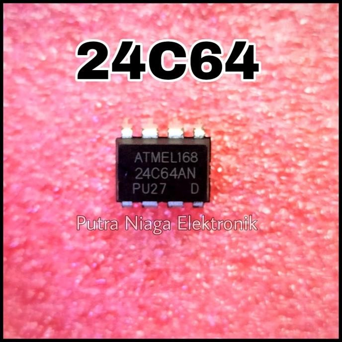 Diskon ic 24C64 Dip 8 pin 24C64N / 24C64A / 24C64AN Eeprom Memory 64Kbit putr4n Diminati Banget