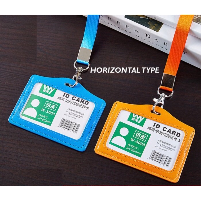 

Terlaris Name tag 2 slot horizontal gantungan id card gantungan kartu pengenal SALE