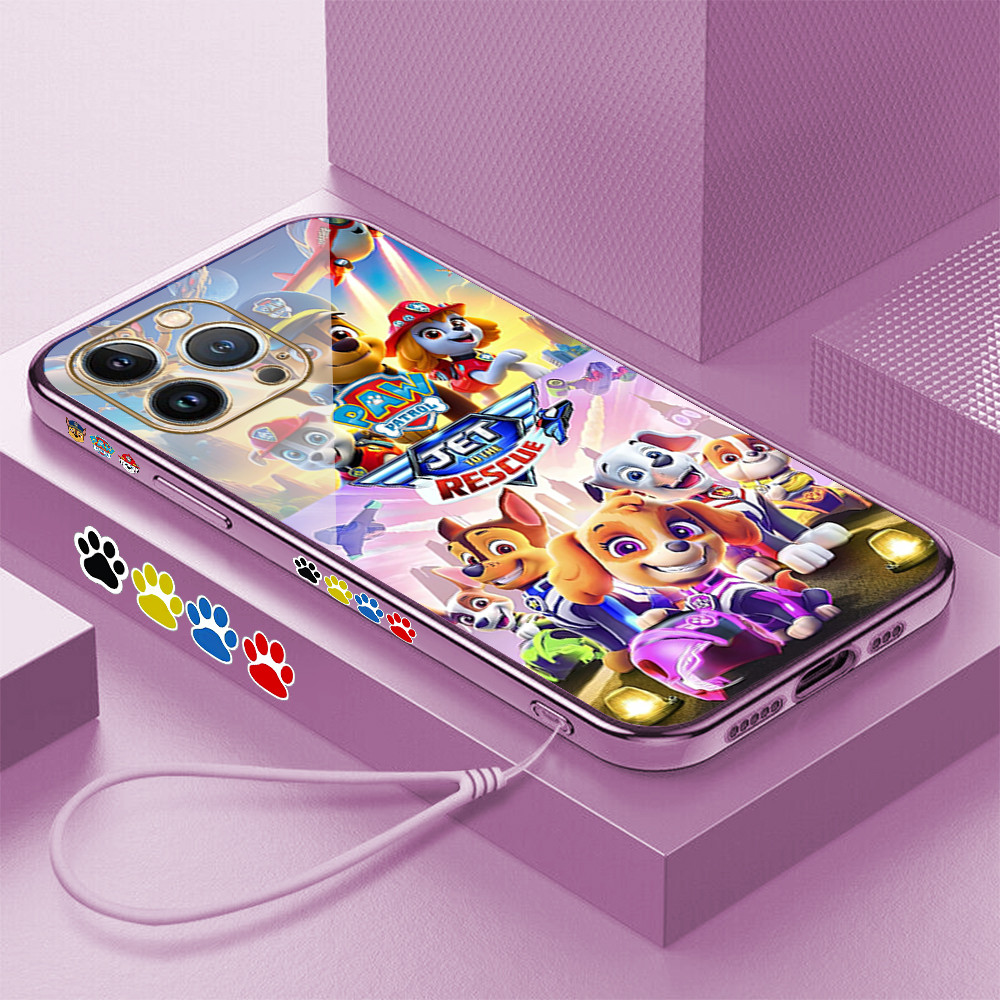 [Pengiriman lokal] Apple iPhone 12 13 14 15 Pro Max Mini Plus Casing Ponsel PAW Patrol: Jet to the R