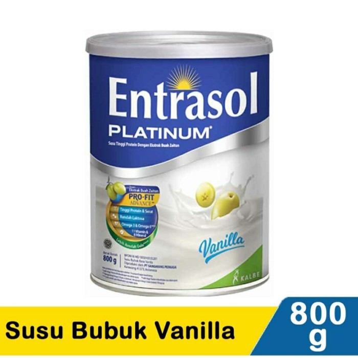 

ENTRASOL PLATINUM 800GR VANILA /SUSU DEWASA/ SUSU LANSIA