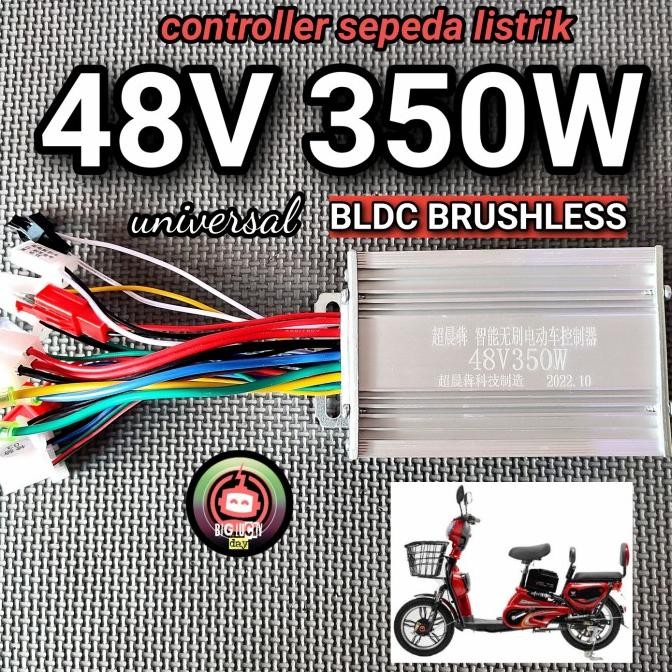 Controller 48V 350W Bldc Brushless Universal Sepeda Listrik Kontroler Original