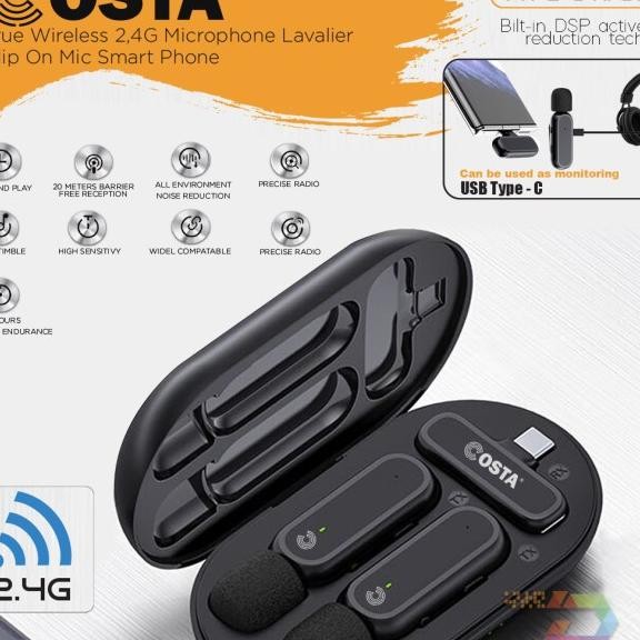 Costa True Dual Tx Wireless C Lavalier Clip On Smart Phone