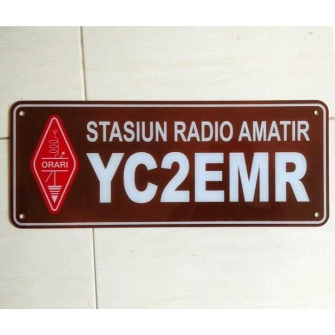 

PAPAN CALLSIGN RAPI/ORARI - AKRILIK