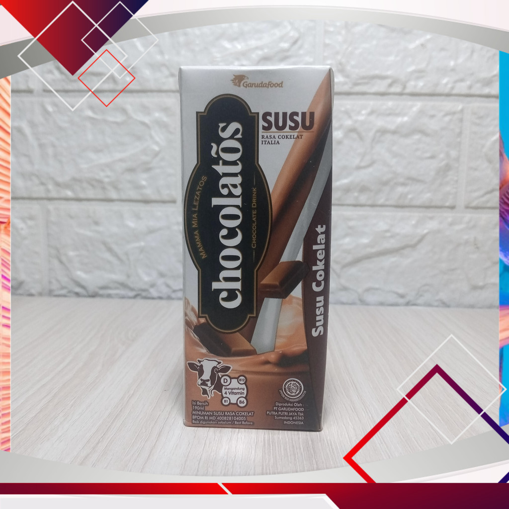 

Chocolatos Susu Cokelat 190ml .