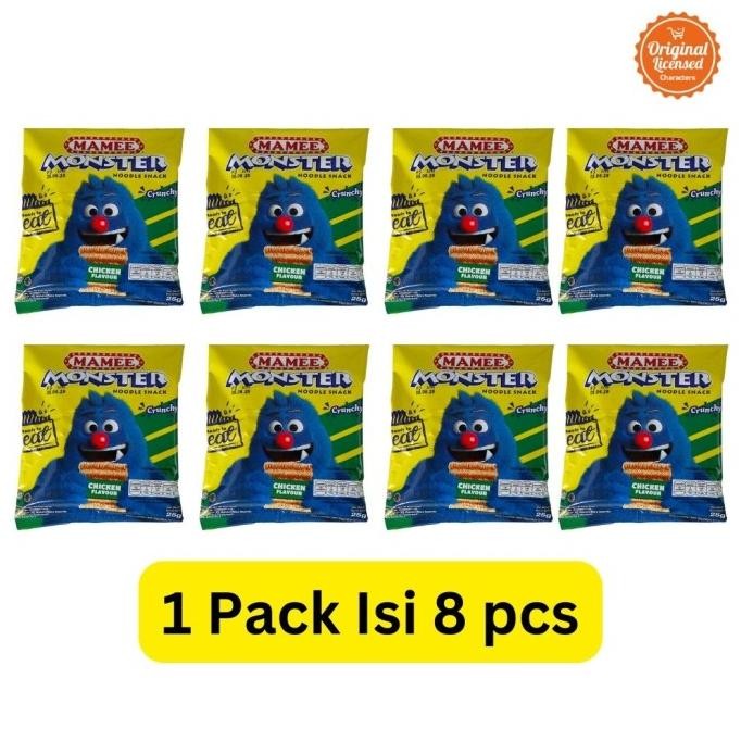

Mamee Monster Noodle Snack (Chicken) isi 8 packs (Asli)