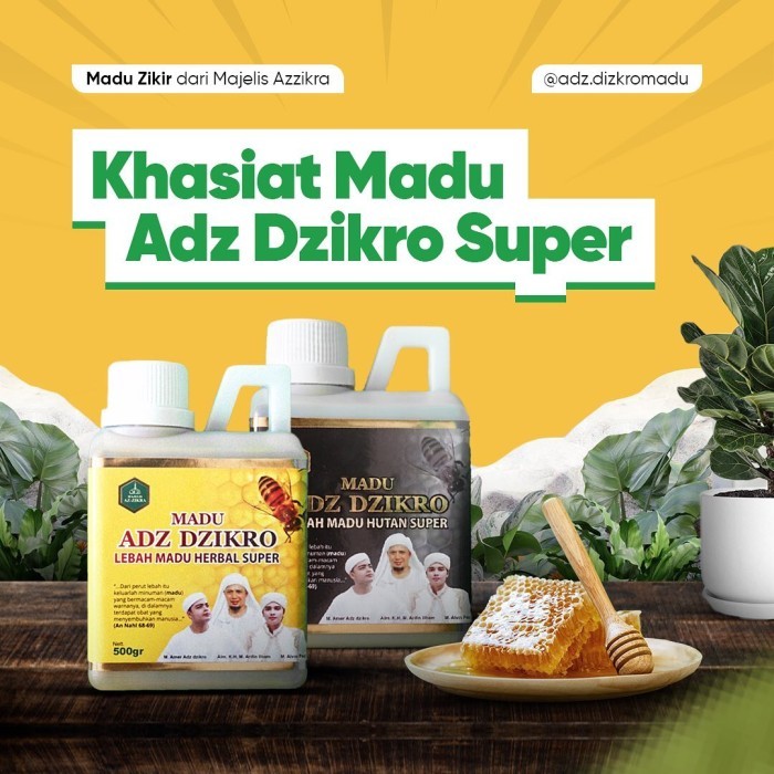 

Madu Adz Dzikro Herbal Super Hitam Pahit Asli Az Zikra Azzikra 500 gr