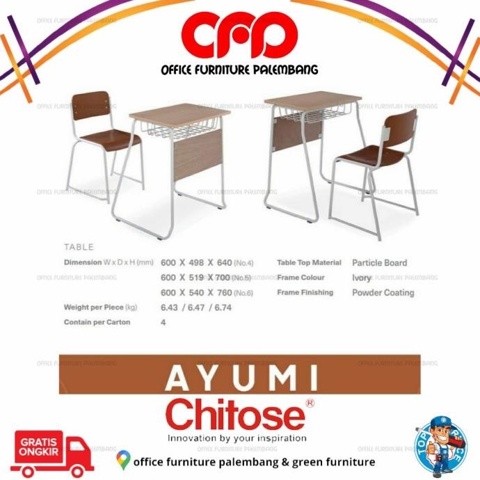 kursi meja sekolah dasar kursi meja belajar Chitose ayumi