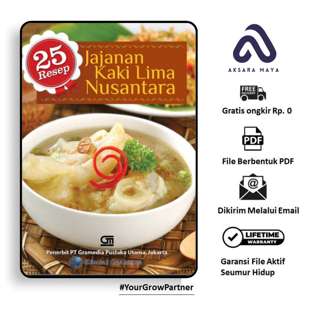 

355. 25 Resep Jajanan Kaki Lima Nusantara (Nursaadah) (AM)